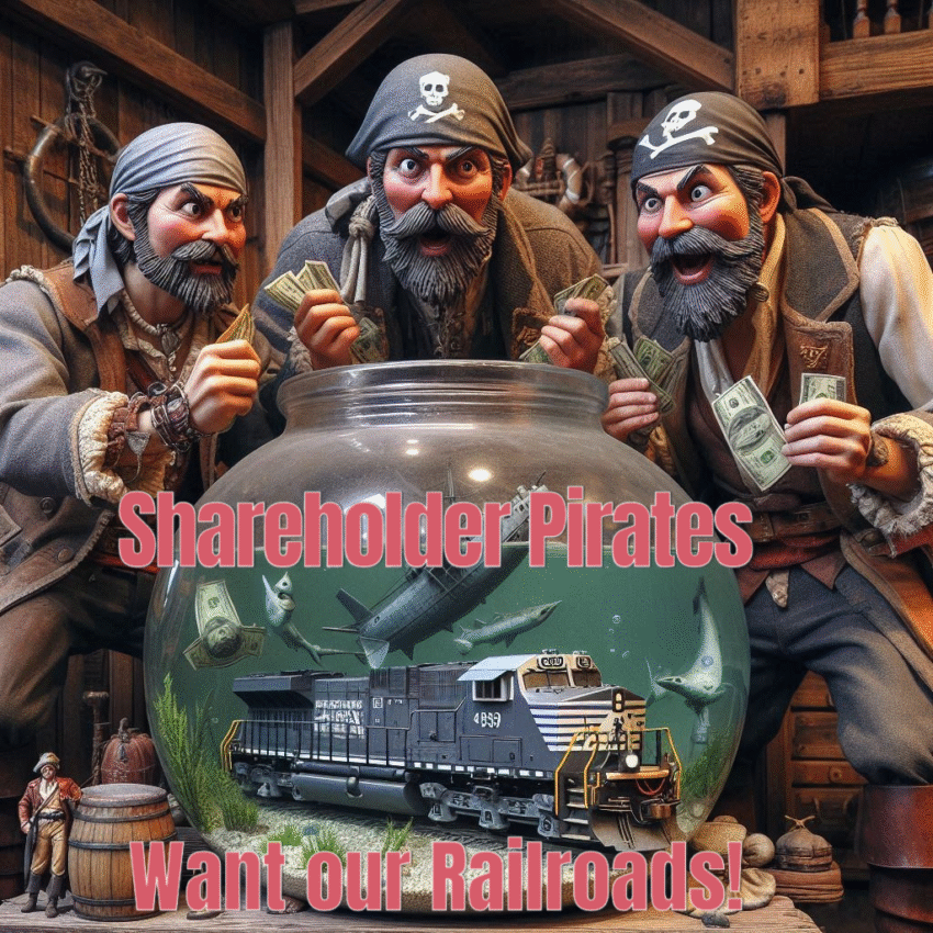 Shareholder Pirates want our railroads